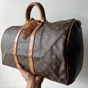 Louis Vuitton Brown Monogram Travel Duffel